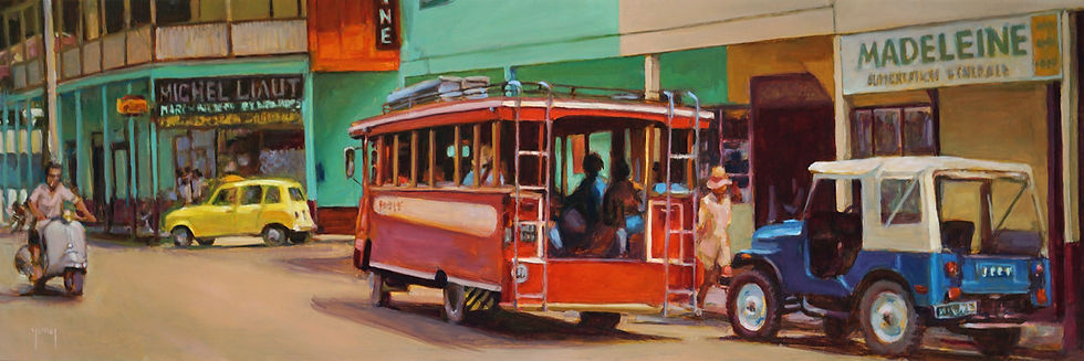 rue de papeete tahiti autrefois truck rouge Donatien Jumel