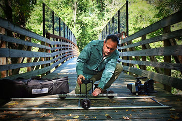 Camera Dolly Kit set up on location
