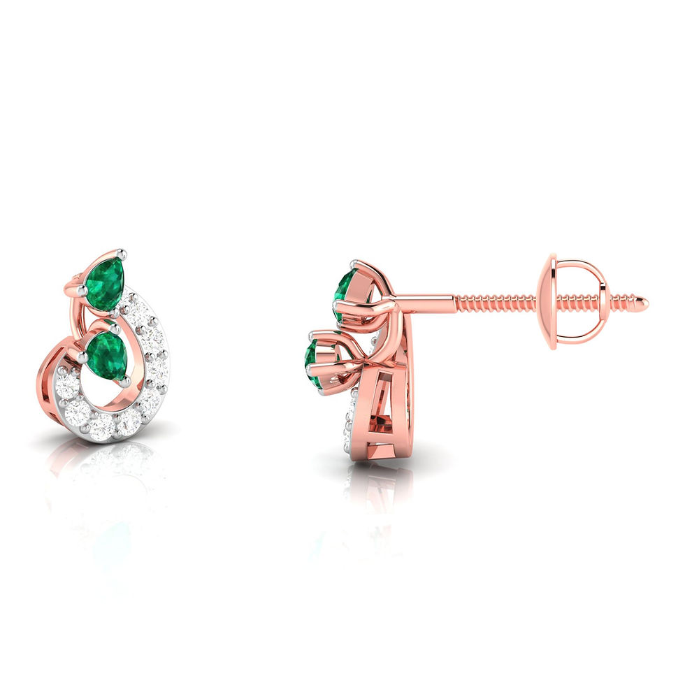 Thumbnail: Gemownaire Marley Diamond Kids Earring