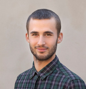 Young Man with Checkerd Shirt