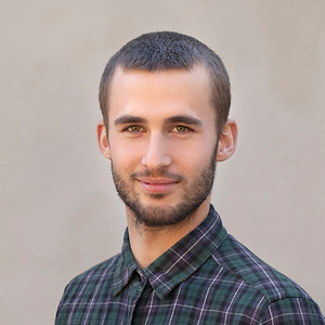 Young Man with Checkerd Shirt