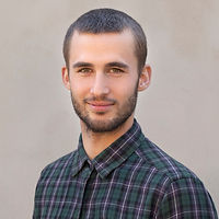 Young Man with Checkerd Shirt