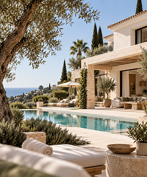 Luxury villa with pool and sea view in Marbella