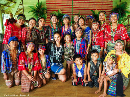 Miss Universe Catriona Gray Celebrates Indigenous Culture with Visit to Bagobo Tagabawa Tribe in Davao del Sur