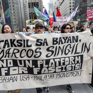 Protest greets Marcos in New York over OFW issues, human rights, and corruption