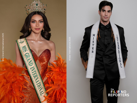 Emma Tiglao and Kirk Bondad bring double victory for the Philippines at Miss Grand International and Mister International pageants in Thailand