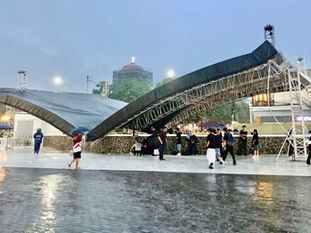 Disaster in the Philippines: Brand-new stage roof collapses, students injured days before big festival