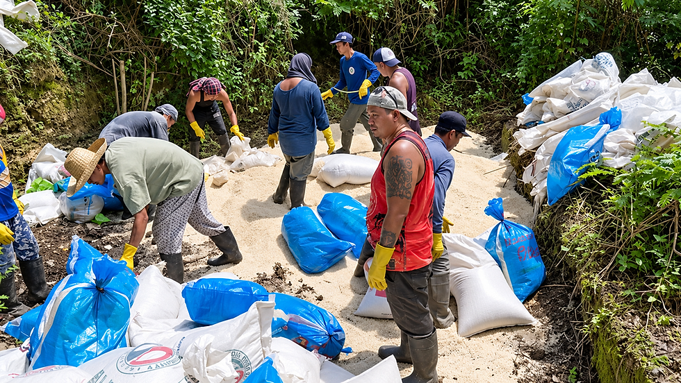 8 Metric Tons of Rice Buried in Philippines as Families Struggle With Hunger