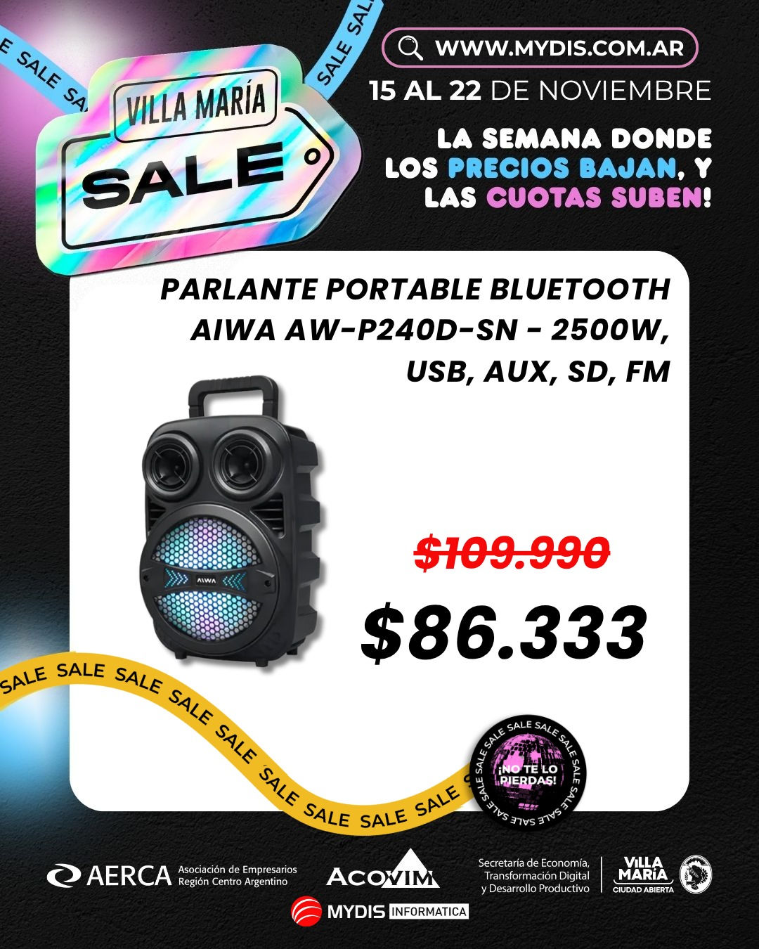 PARLANTE PORTATIL AIWA P240