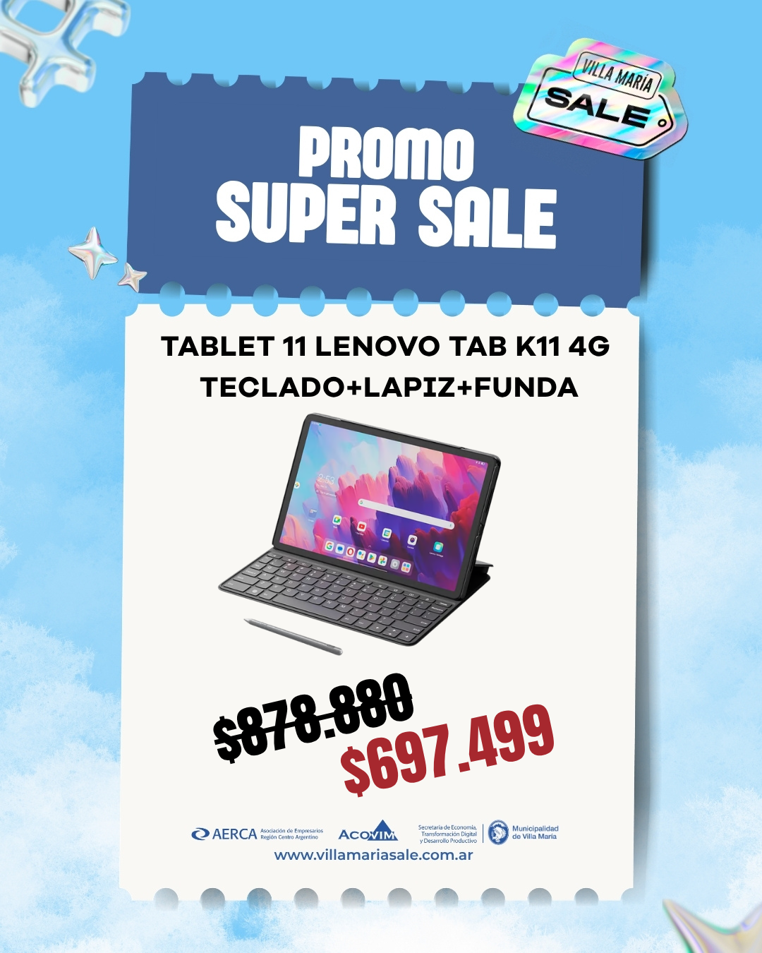 Tablet 11 lenovo tab k11 4g lte - tb330xup- 8gb - 128gb luna grey teclado+lapiz+