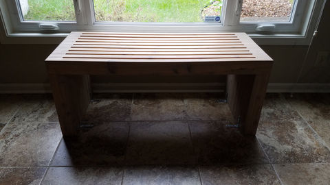 cedar bench