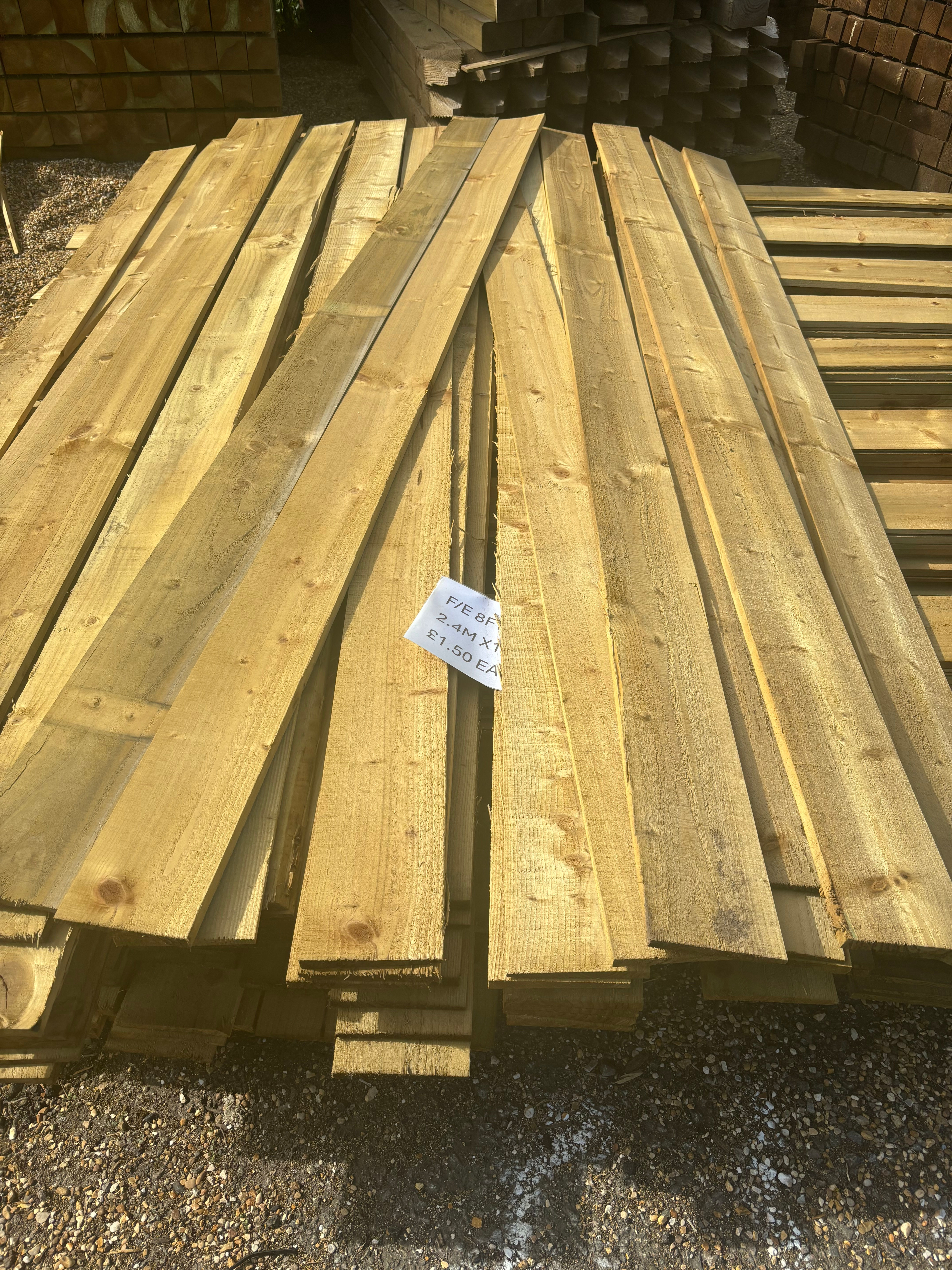 125x2400(5inch8foot) feather edge