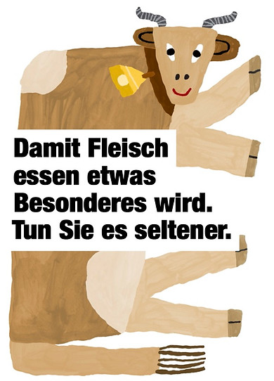 Damit Fleisch essen etwas Besonderes wird. Tun Sie es seltener.