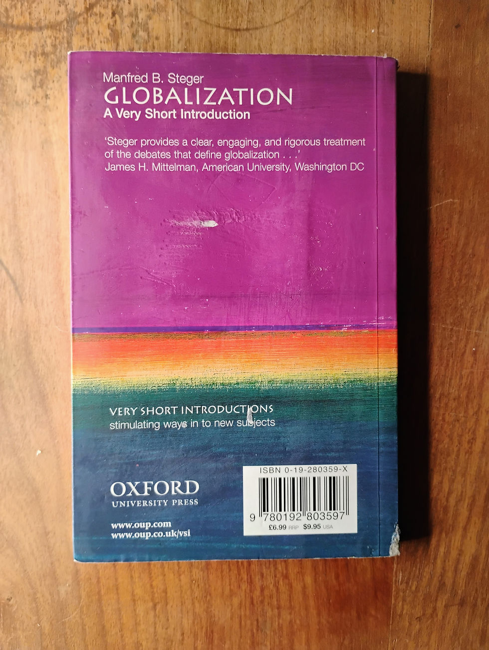 Thumbnail: Globalization: A Very Short Introduction