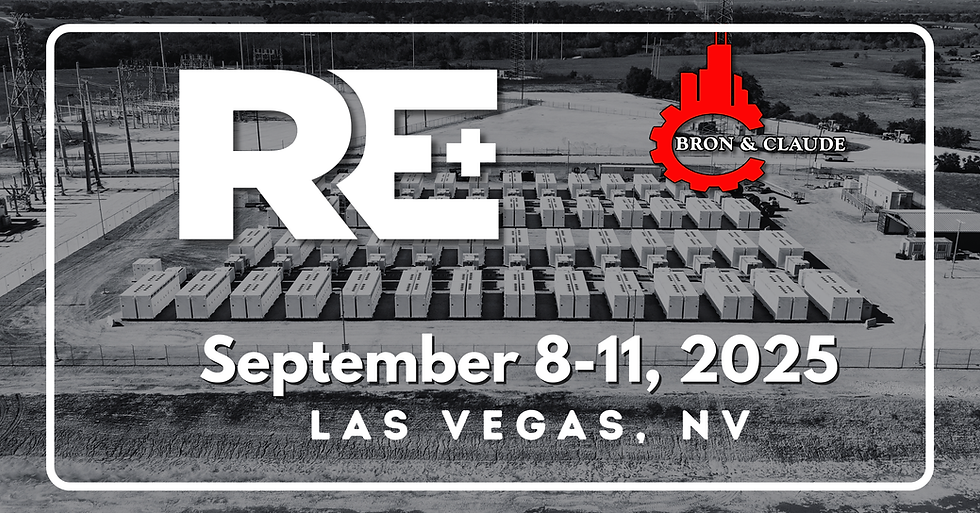 Bron & Claude to Attend RE+ 25 - Largest Clean Energy Event in North America
