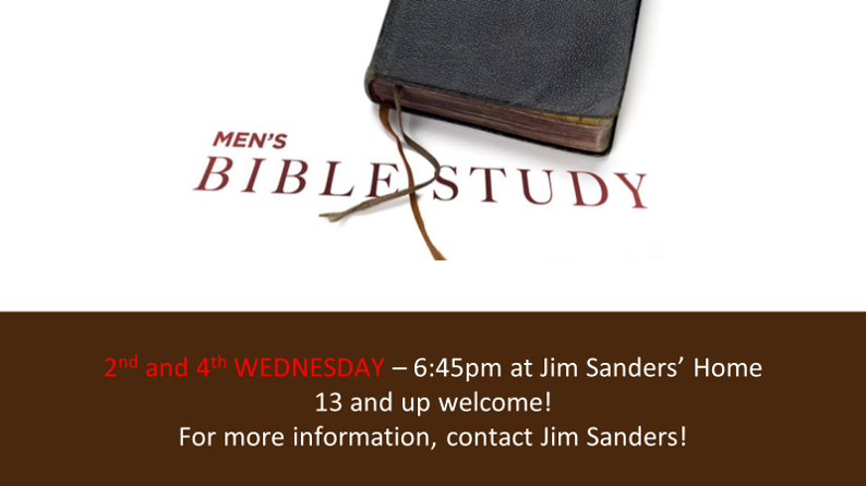 Sanders' Men's Group