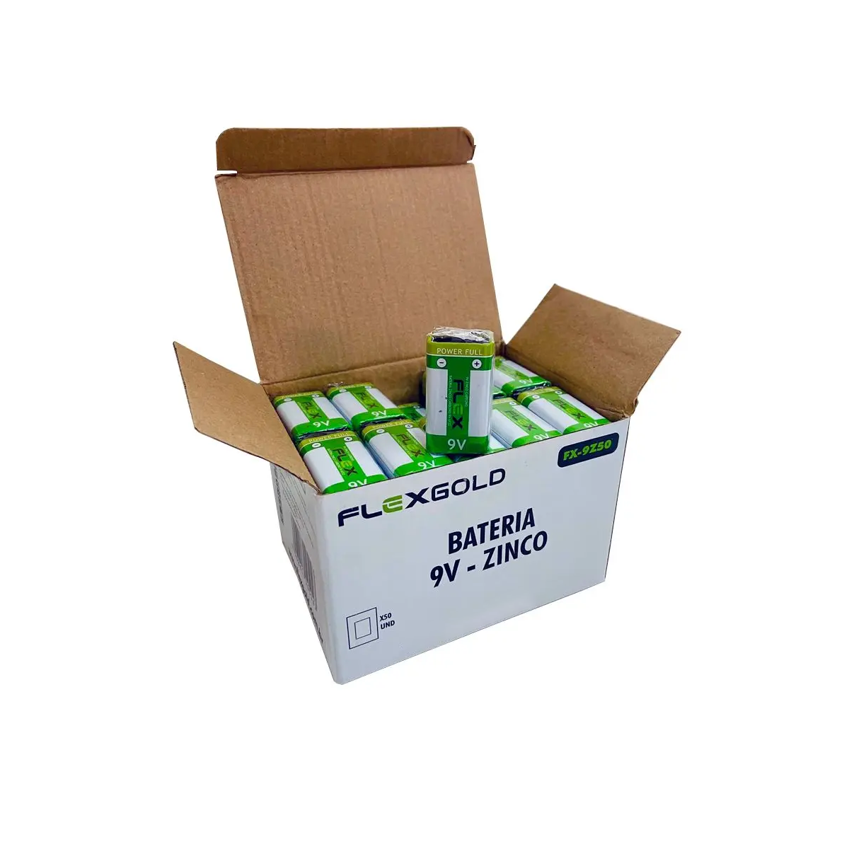 Bateria 9V de zinco