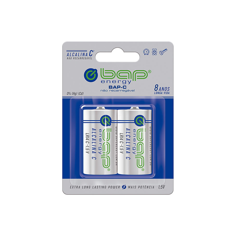 Pilha Alcalina Tamanho C