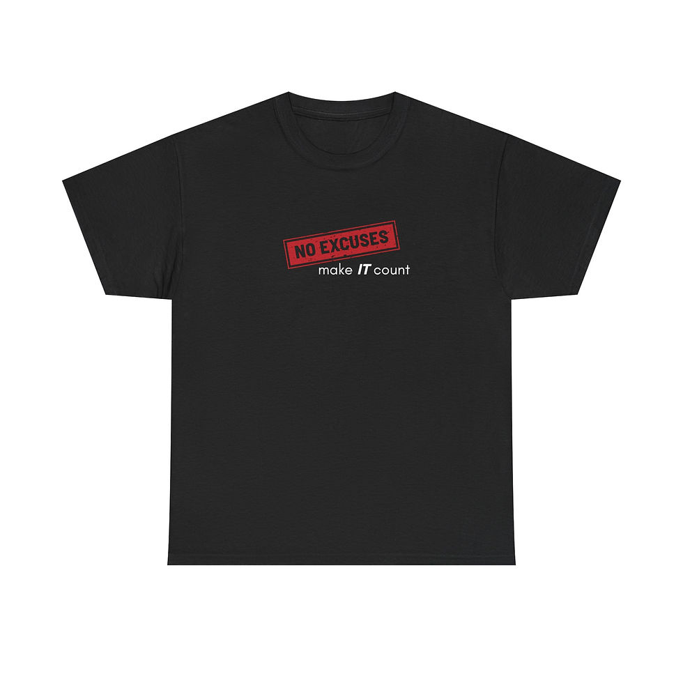 Thumbnail: NO EXCUSES, t-shirt