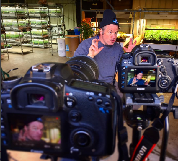 Kevin Jodrey being interviewed by a documentary crew