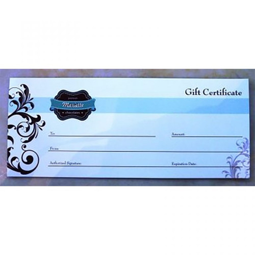 Gift Certificates Mariette Chocolates