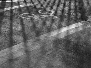 bike sign on pavement