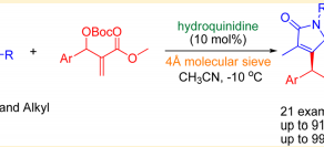 Direct Asymmetric Allylic Alkenylation of N-Itaconimides with Morita–Baylis–Hillman Carbonates