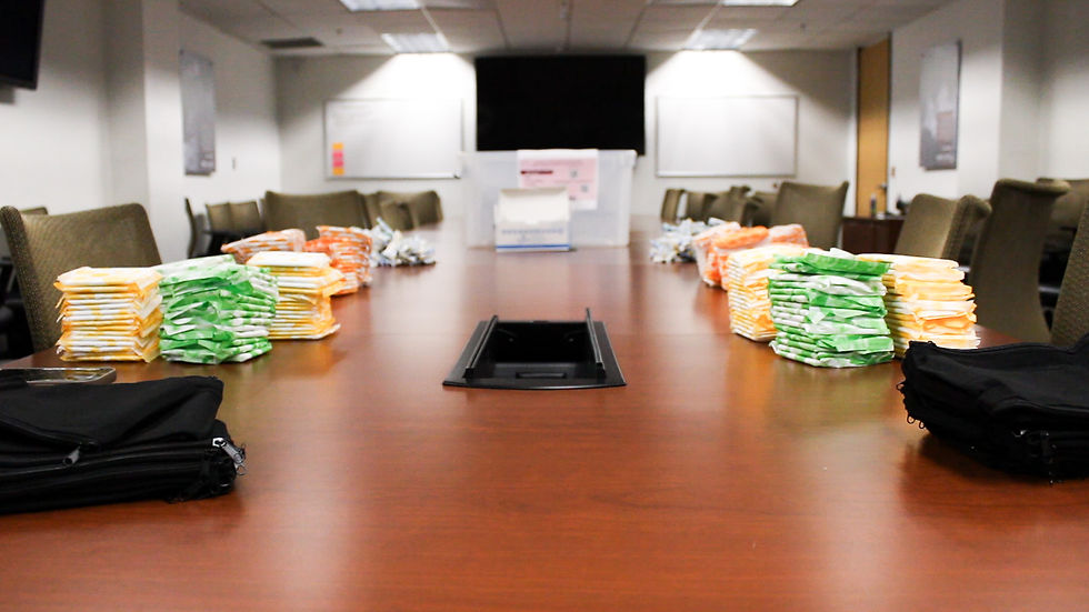 Packing Party Event at the School of Social Work Office on February 25th