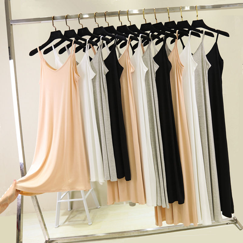 Spring Summer 2026 Woman Tank Dress Casual Modal Sexy Camisole Elastic Female Ho