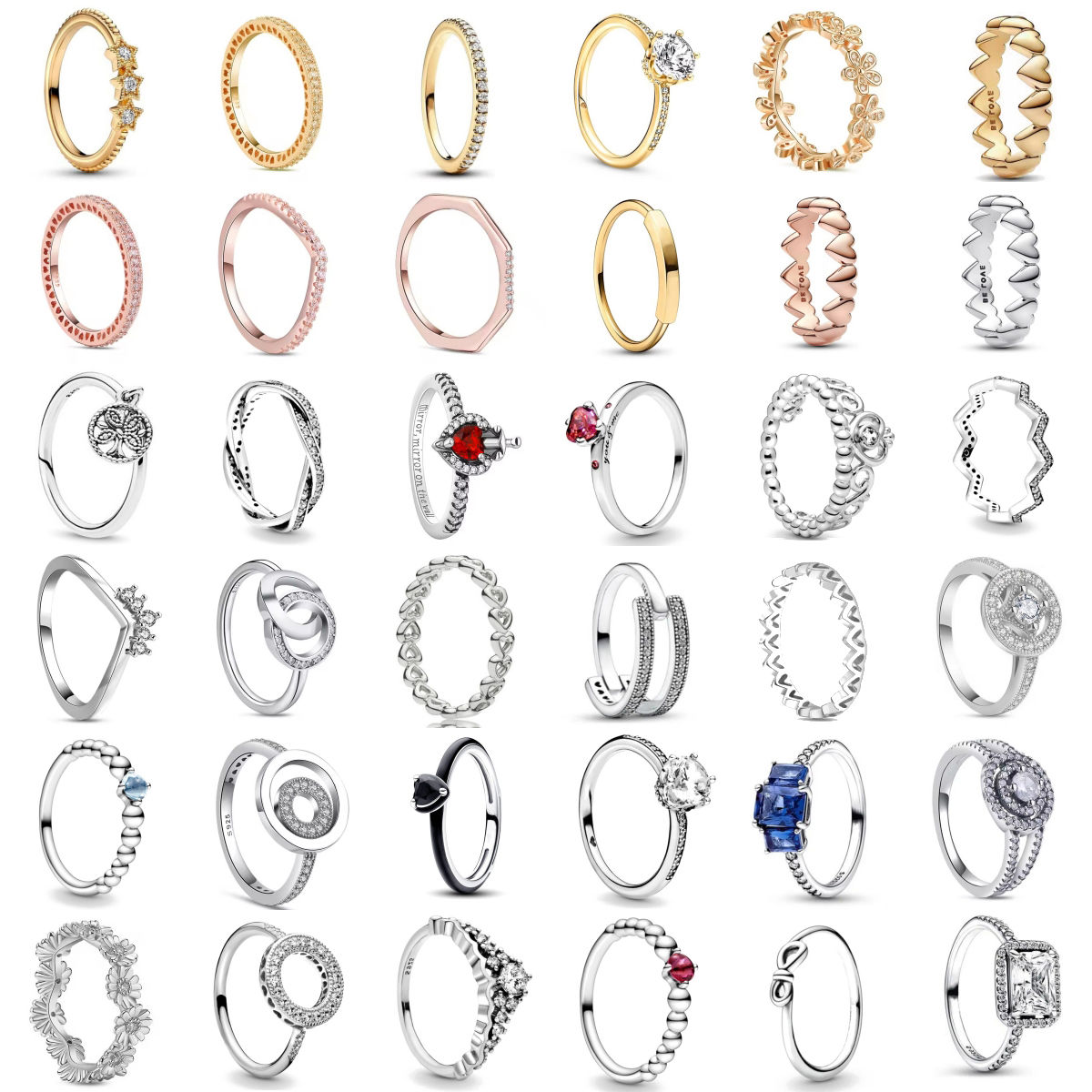 2025 New S925 Silver Family Tree Garland Crown Ring Suitable For Valentine's Day
