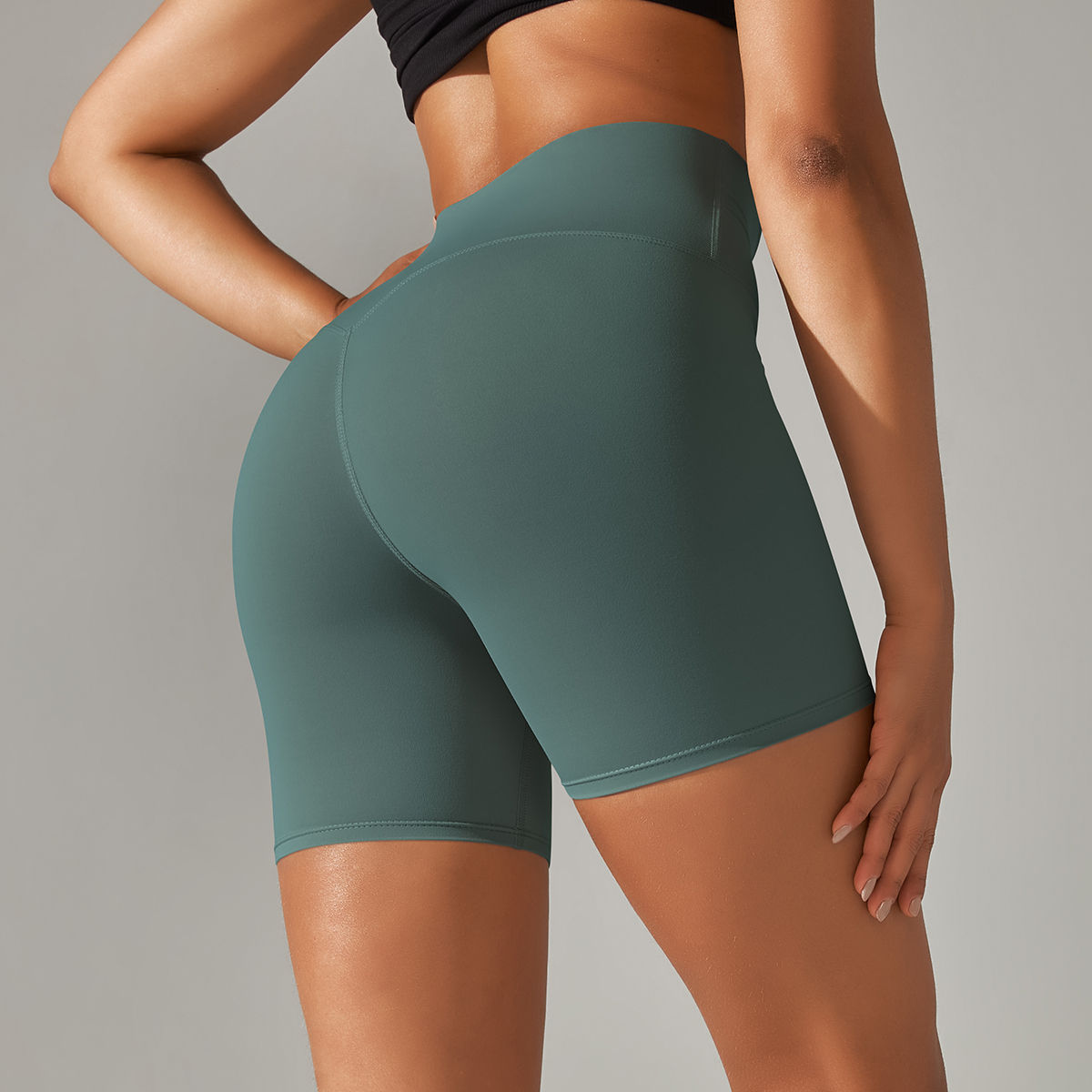 1PC Yoga Shorts Women Fitness Shorts Running Cycling Shorts Breathable Sports Le