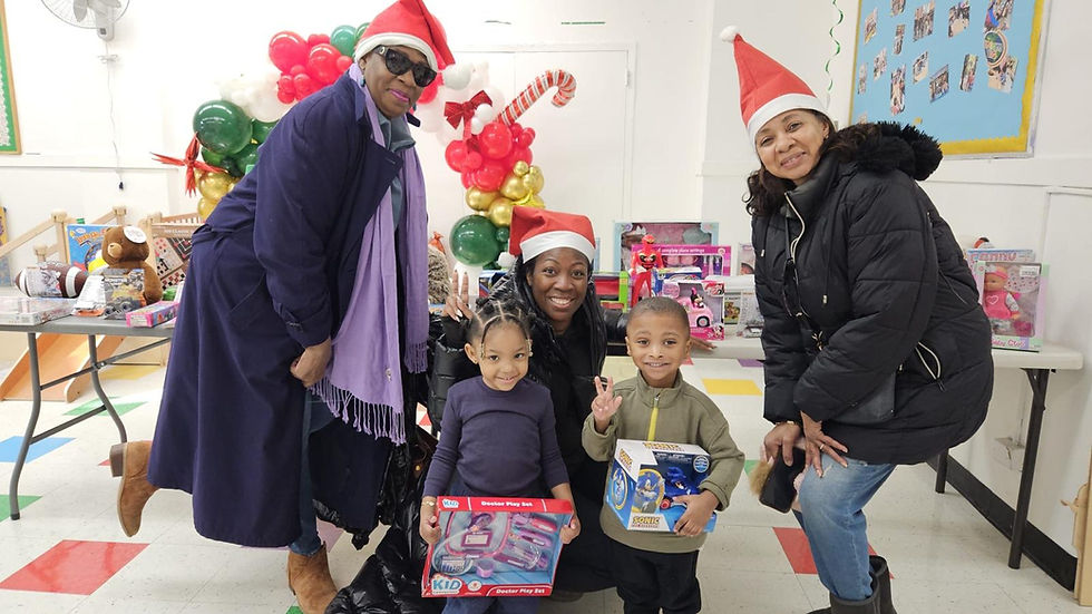 The Antigua & Barbuda Progressive Society delivered holiday toys to Drew Hamilton Early Childhood Center and Miss Tracey’s Day Care Center, spreading joy and supporting young children through community giving.