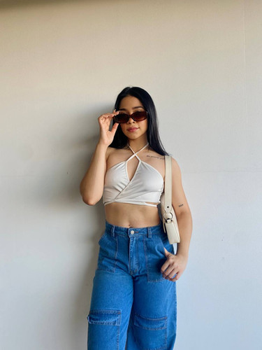 Crop top cruzado eyelead main image 0
