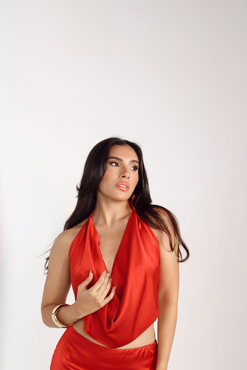 Miniatura: Blusa Square Seda Roja