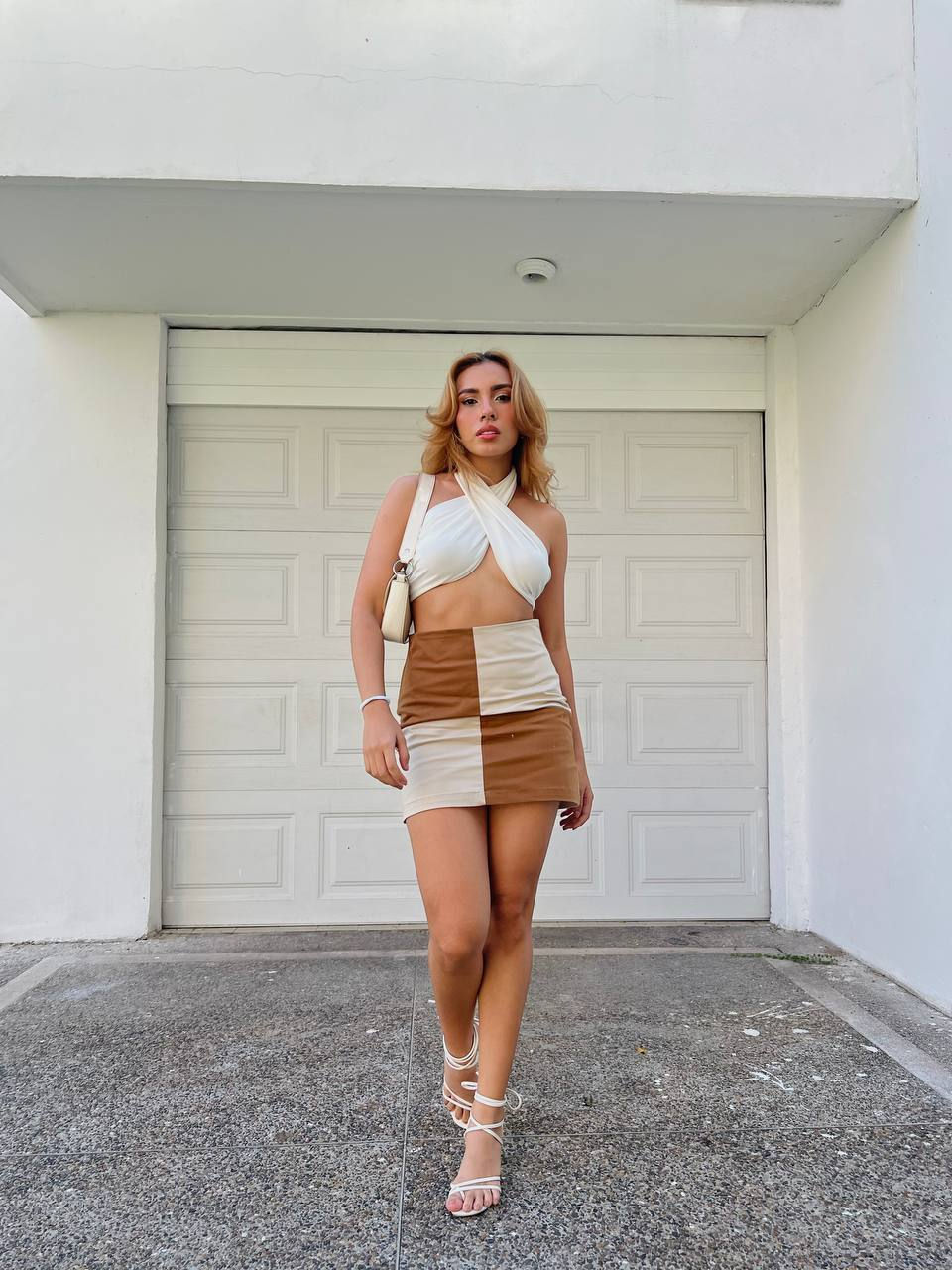 Miniatura: Falda Dos Tonos Nude
