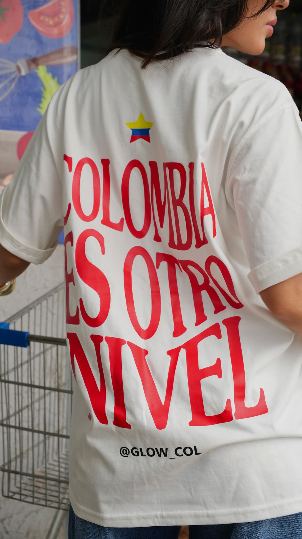 Miniatura: T-shirt Colombia Blanca