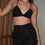 Miniatura: Crop Top Shine Negro