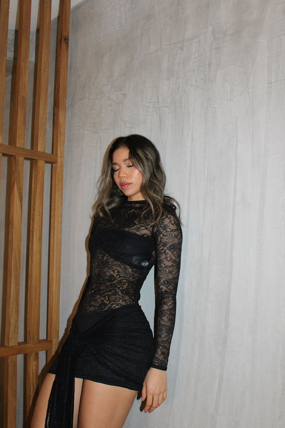 Miniatura: Vestido Encaje Negro