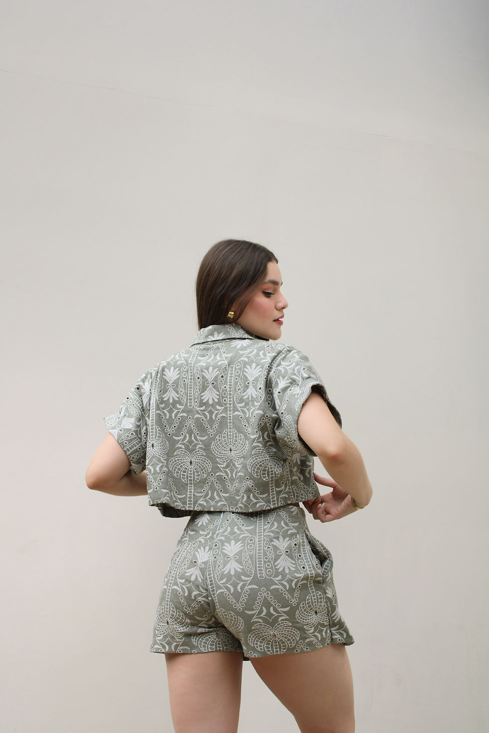 Miniatura: Camisa Ojalillo Verde