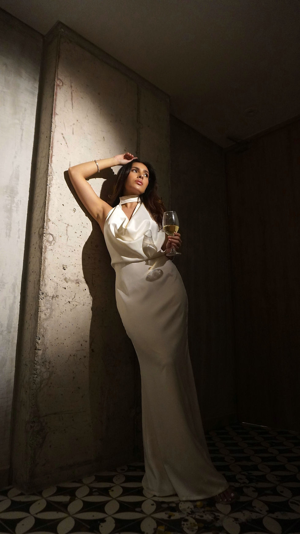 Miniatura: Vestido Seda Blanco