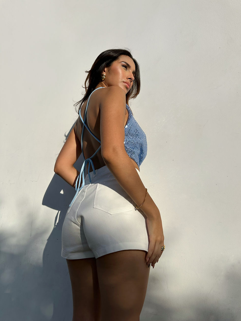 Miniatura: Top Shine Bib Baby Blue