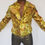 Thumbnail: FRANKYSHMOO&TQ Silk Shirt - Gold Asian print - Long