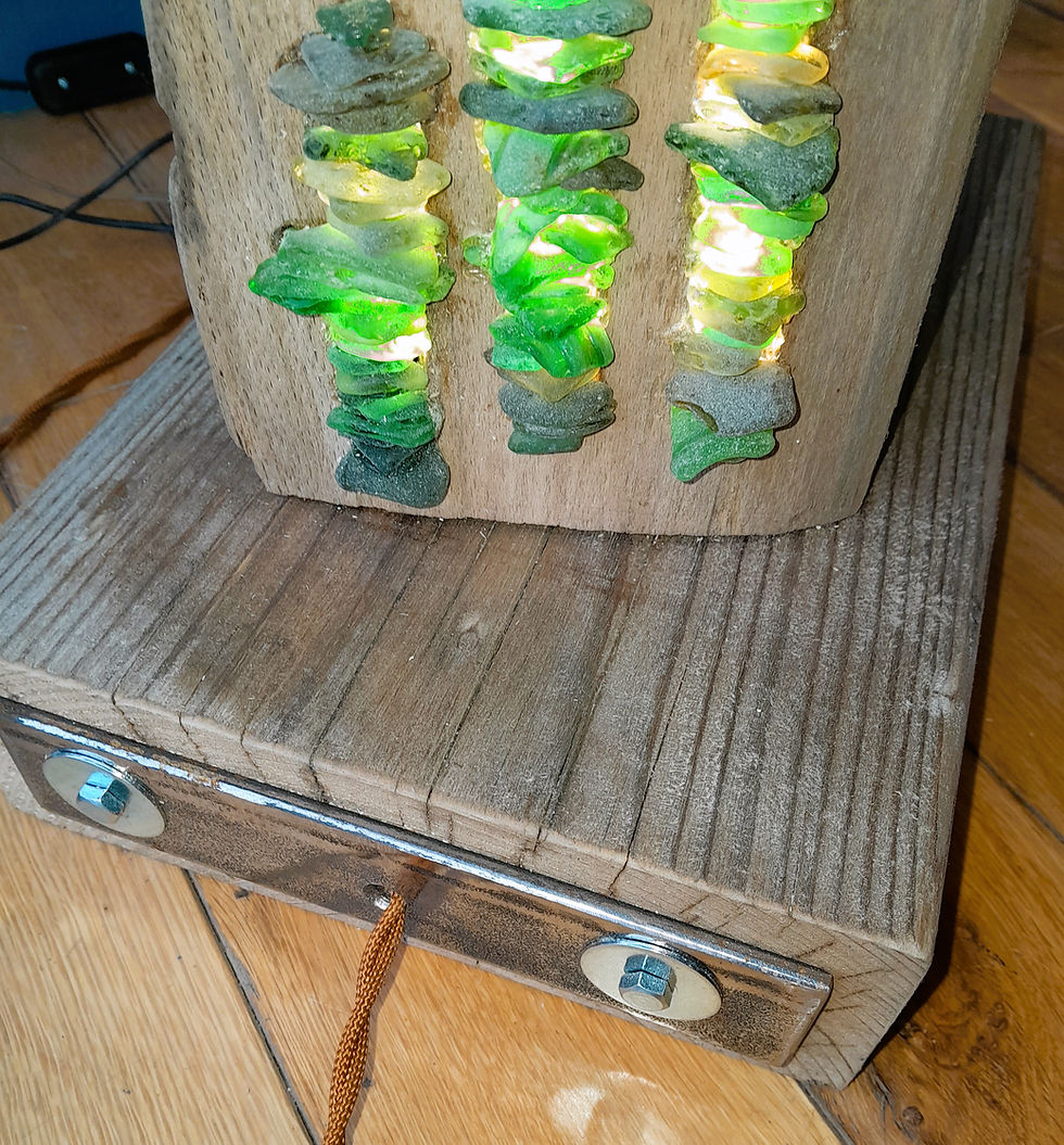 Thumbnail: Driftwood & Seaglass Lamp 24