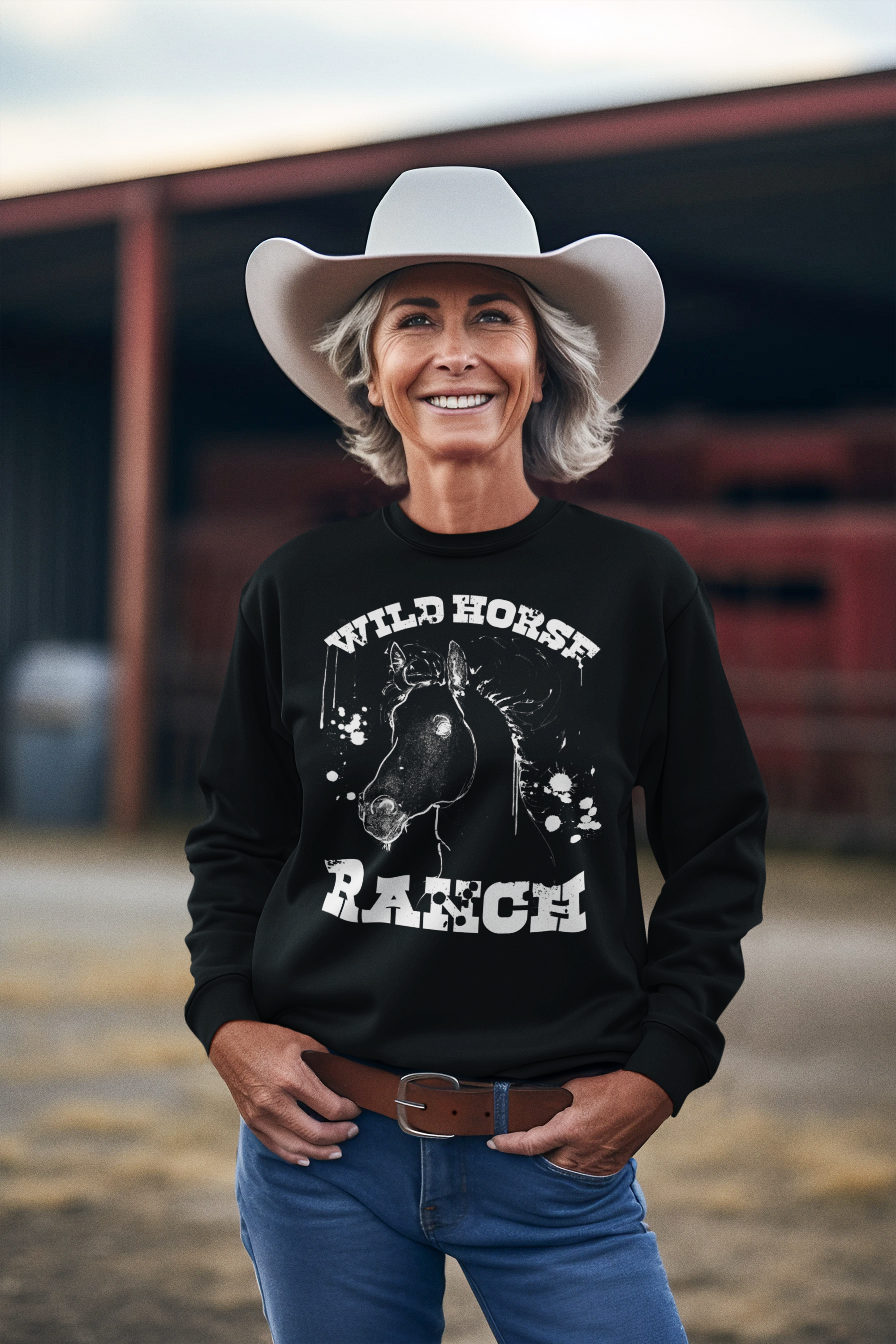 Black Wild Horse Western Ranch