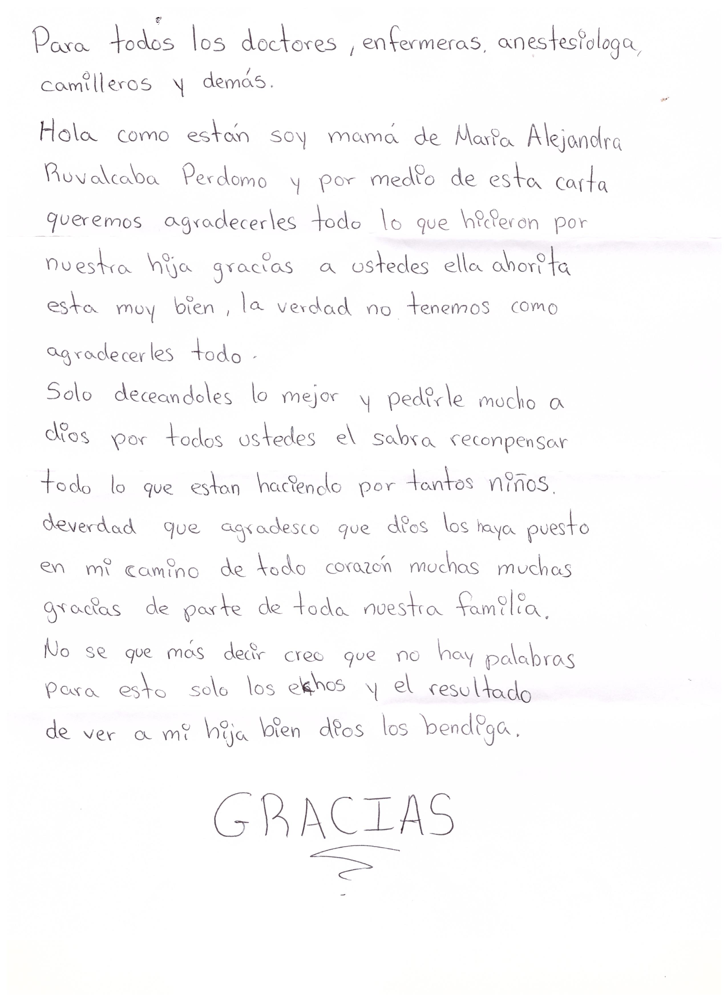 Carta papás Alejandra