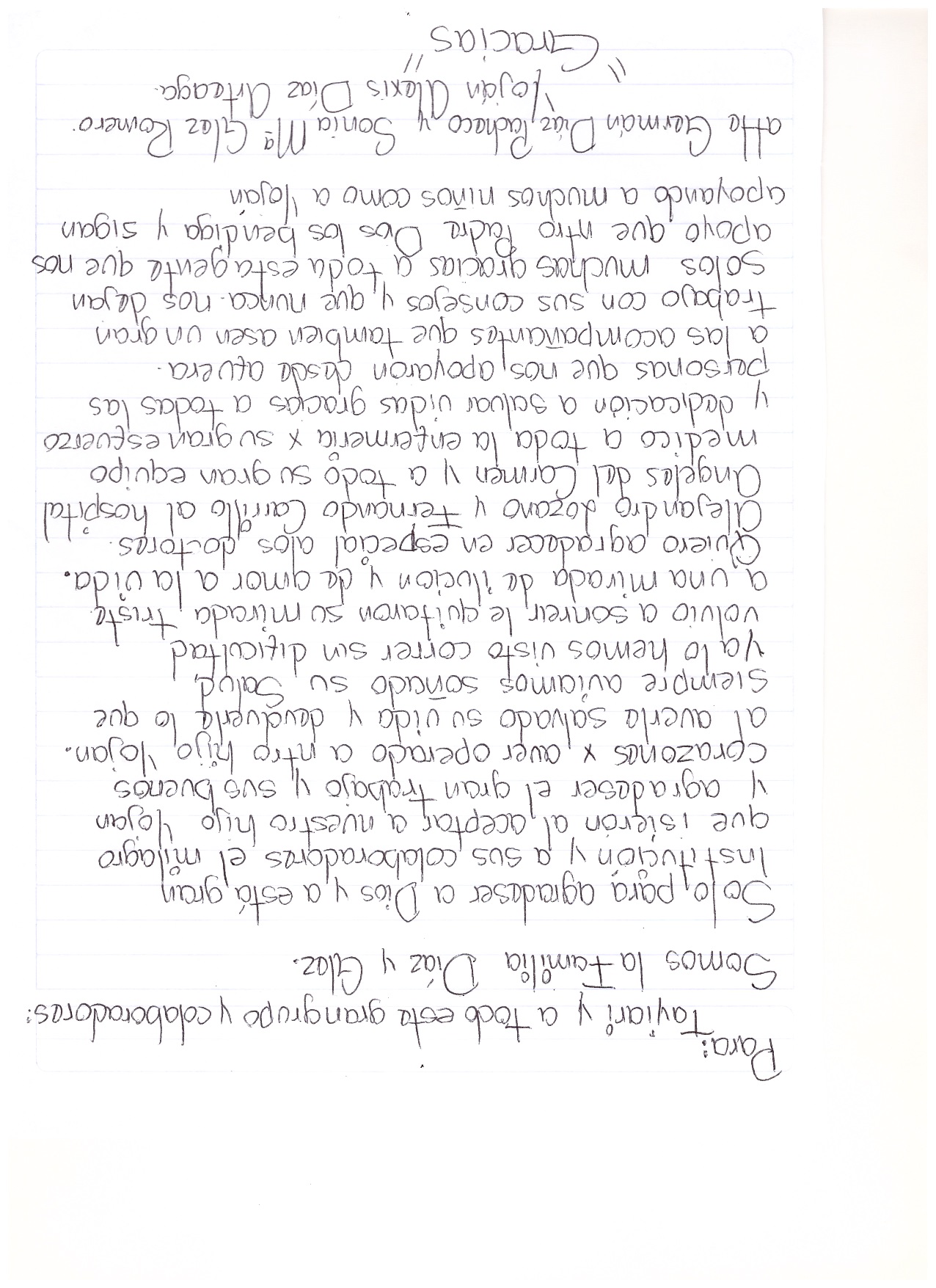 Carta papas de Yojan