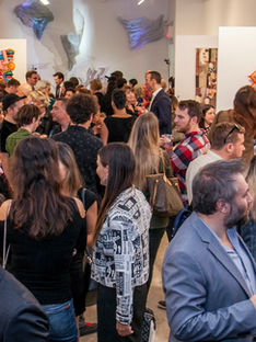 Visitors at Clio Art Fair past editions on VIP opening night
