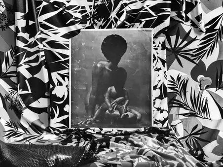 Poster for Postcard from brooklyn by artist KEISHA SCARVILLE: WHERE SALT MEETS BLACK WATERS at BROOKLYN MUSEUM OF ART