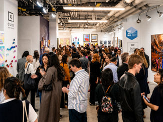 Clio art fair past edition crowd image in nyc