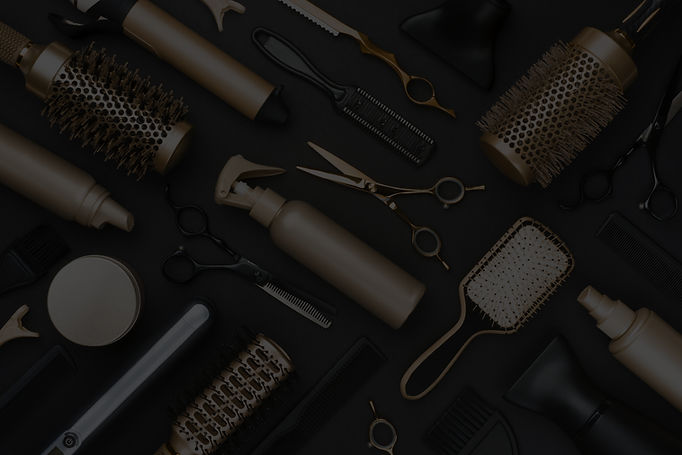 Black & Gold hairdresser tools